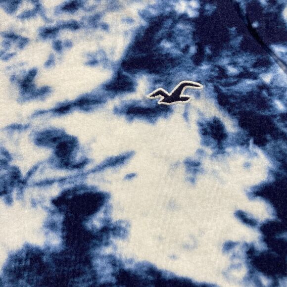 Hollister Long Sleeved TeeShirt (Men’s Size S) • Blue & White tie dye • Cotton - Picture 2 of 5